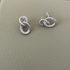 Judith Ripka sterling silver earrings